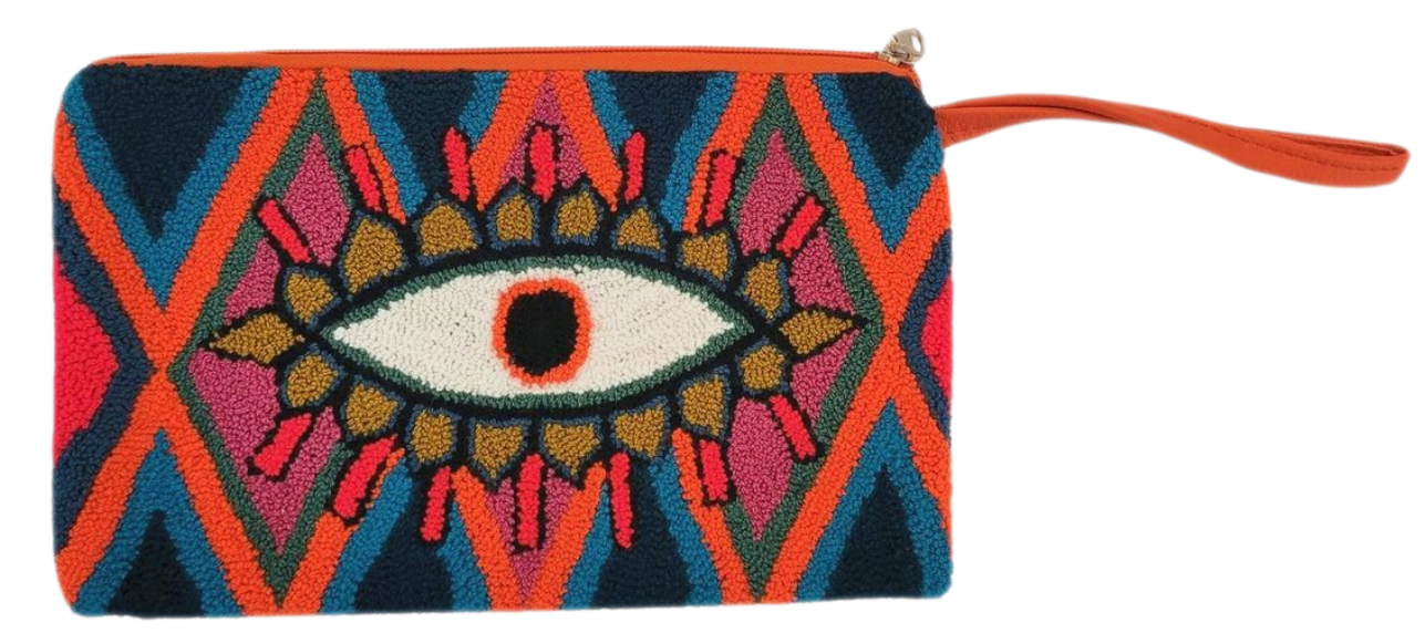 Taylor Handmade Wayuu Punch-needle Clutch - Wuitusu