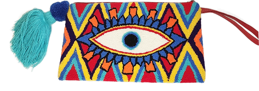 Amara Handmade Wayuu Punch-needle Clutch - Wuitusu