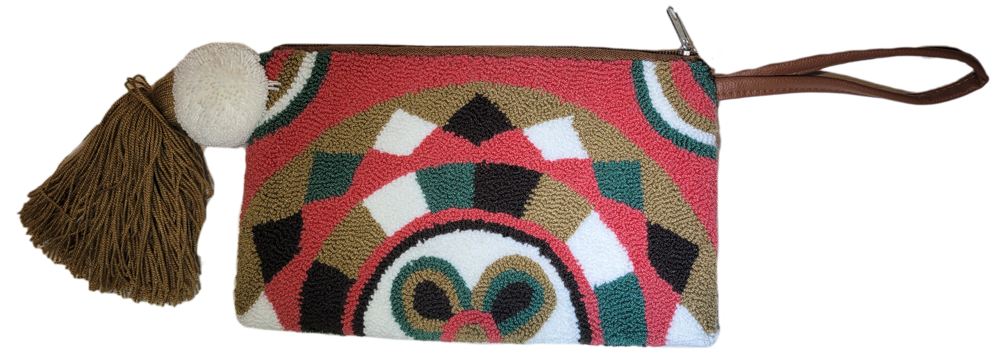Amina Handmade Wayuu Punch-needle Clutch - a perfect gift for her