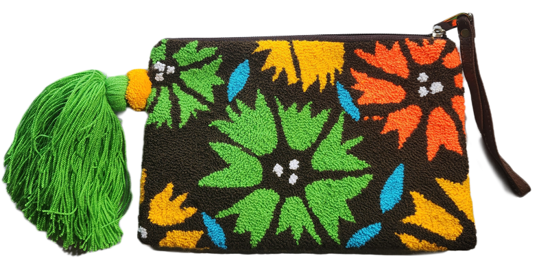 Leslie Handmade Wayuu Punch-needle Clutch - Wuitusu