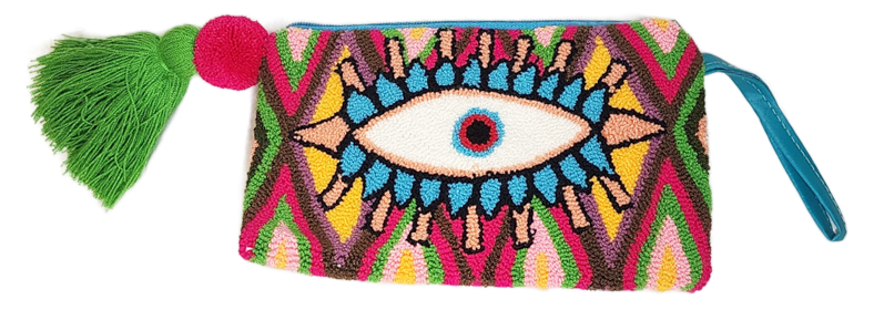 Reese Handmade Wayuu Punch-needle Clutch - Wuitusu