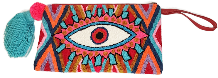 Brianna Handmade Wayuu Punch-needle Clutch - Wuitusu