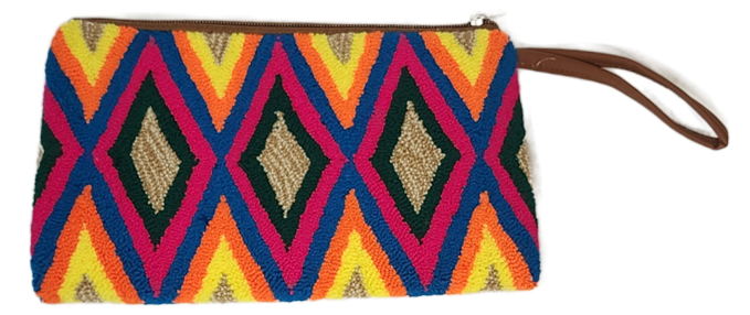 Cecilia Handmade Wayuu Punch-needle Clutch - Wuitusu