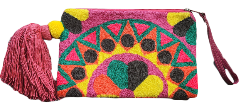 Xiomara Handmade Wayuu Punch-needle Clutch - Wuitusu
