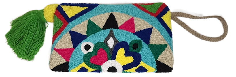 Valeria Handmade Wayuu Punch-needle Clutch - Wuitusu