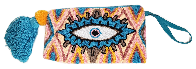 Summer Handmade Wayuu Punch-needle Clutch - Wuitusu
