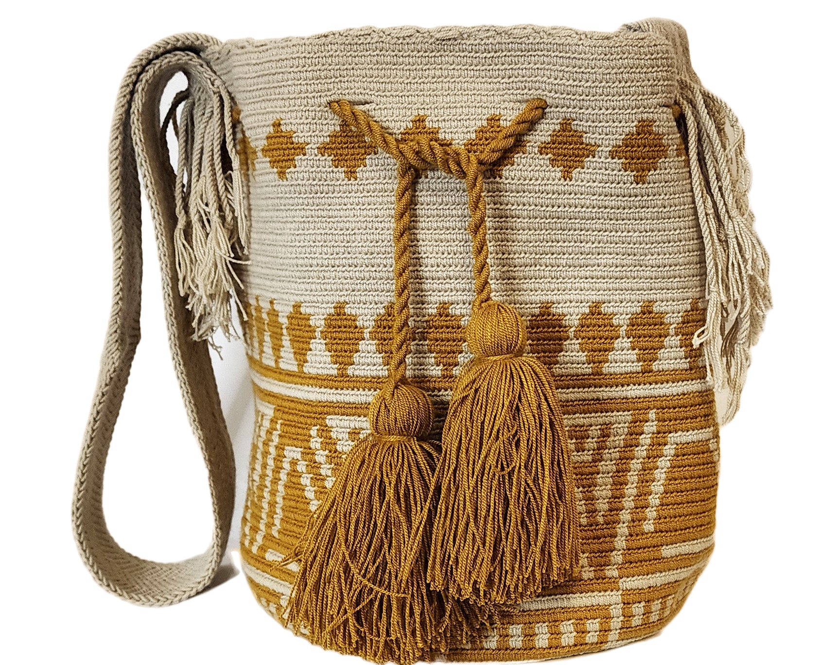 Hanna Large Handmade Crochet Wayuu Mochila Bag - Wuitusu