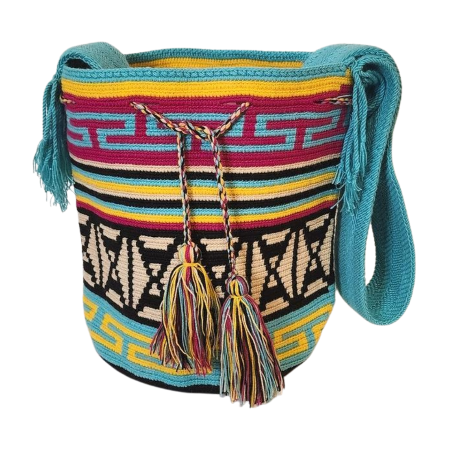 Kendra Large Handmade Crochet Wayuu Mochila Bag - Wuitusu