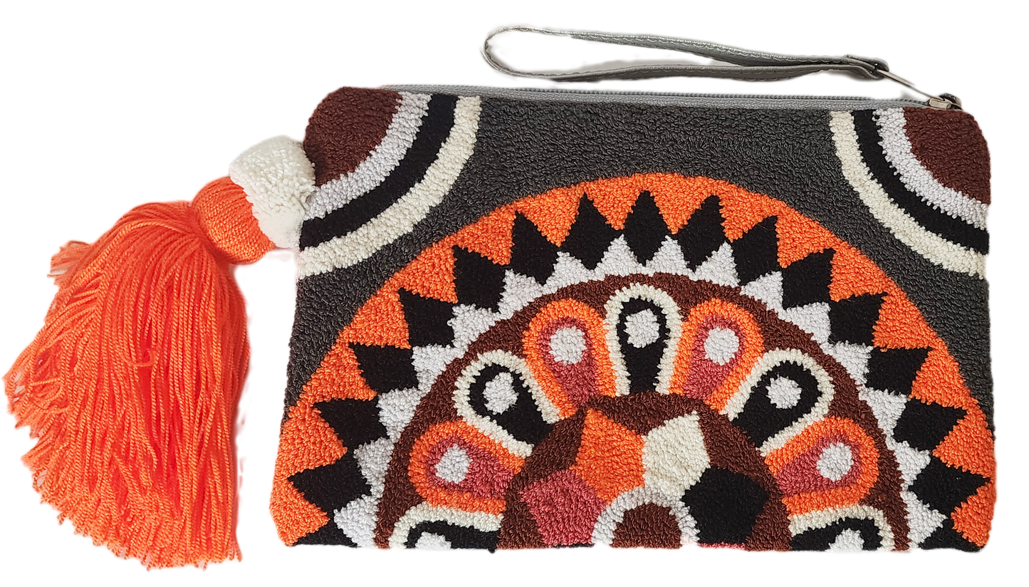 Ellie Handmade Wayuu Punch-needle Clutch - Wuitusu