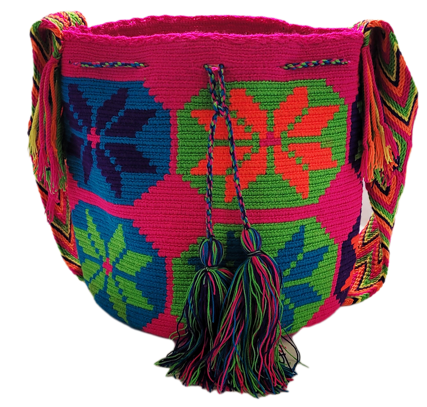 Aaliyah Large Handmade Crochet Wayuu Mochila Bag - Wuitusu