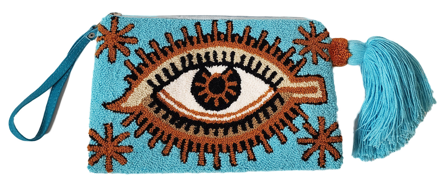 Amber Handmade Wayuu Punch-needle Clutch - Wuitusu