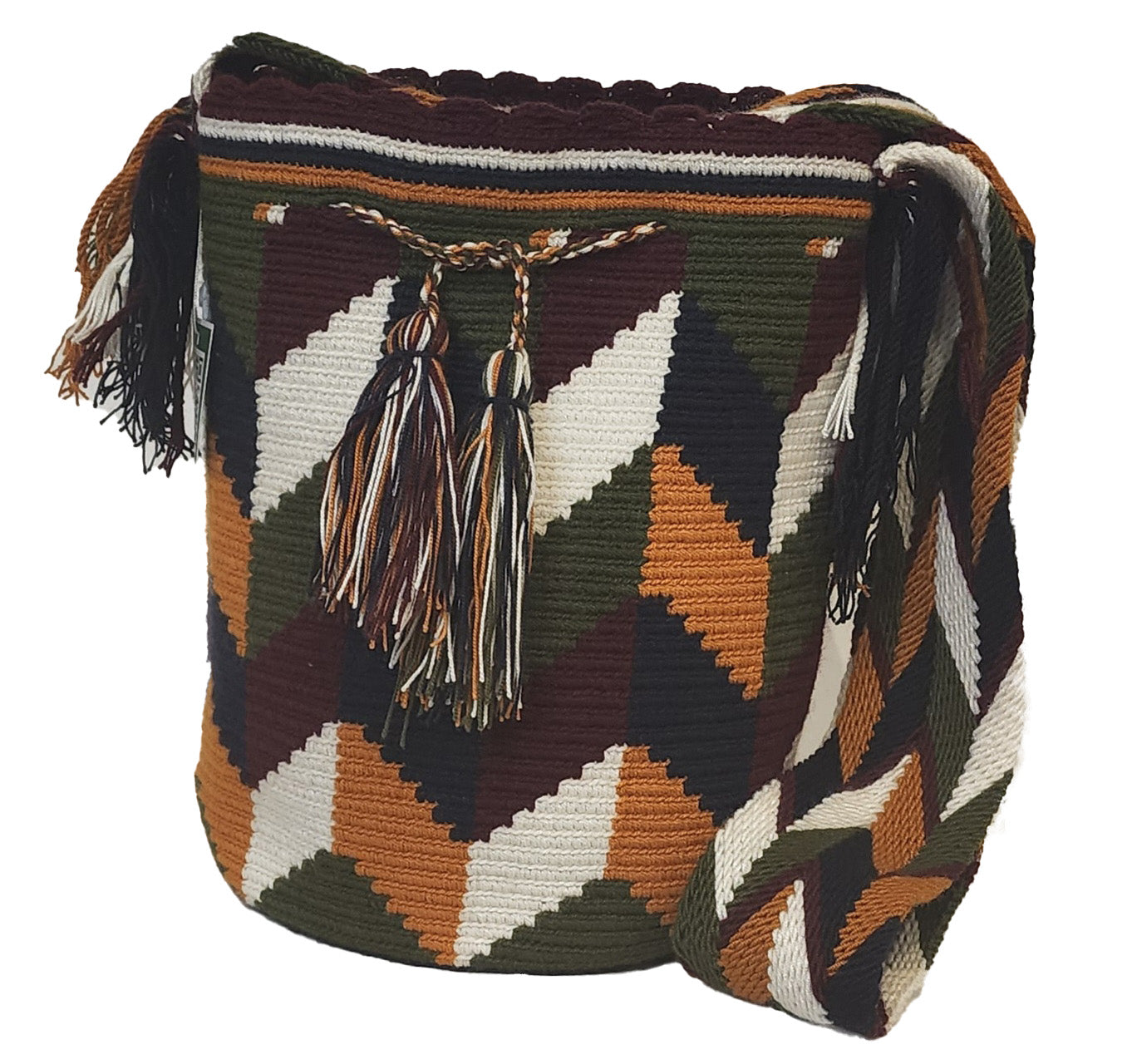 Denver Large Handmade Crochet Wayuu Mochila Bag - Wuitusu-front