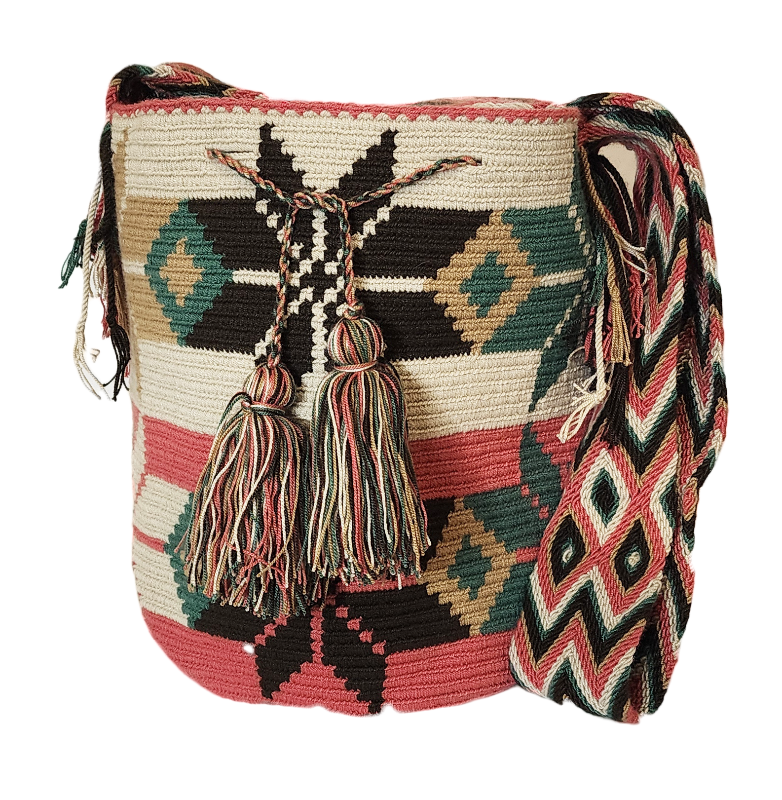 Julieta Large Handmade Crochet Wayuu Mochila Bag - Wuitusu