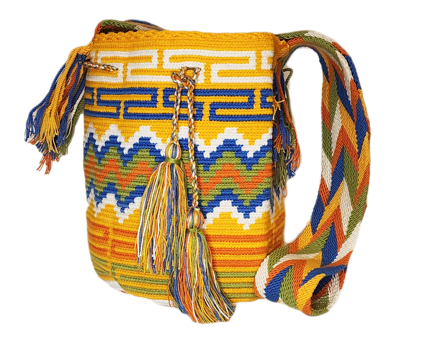 Claire Large Handmade Crochet Wayuu Mochila Bag - Wuitusu