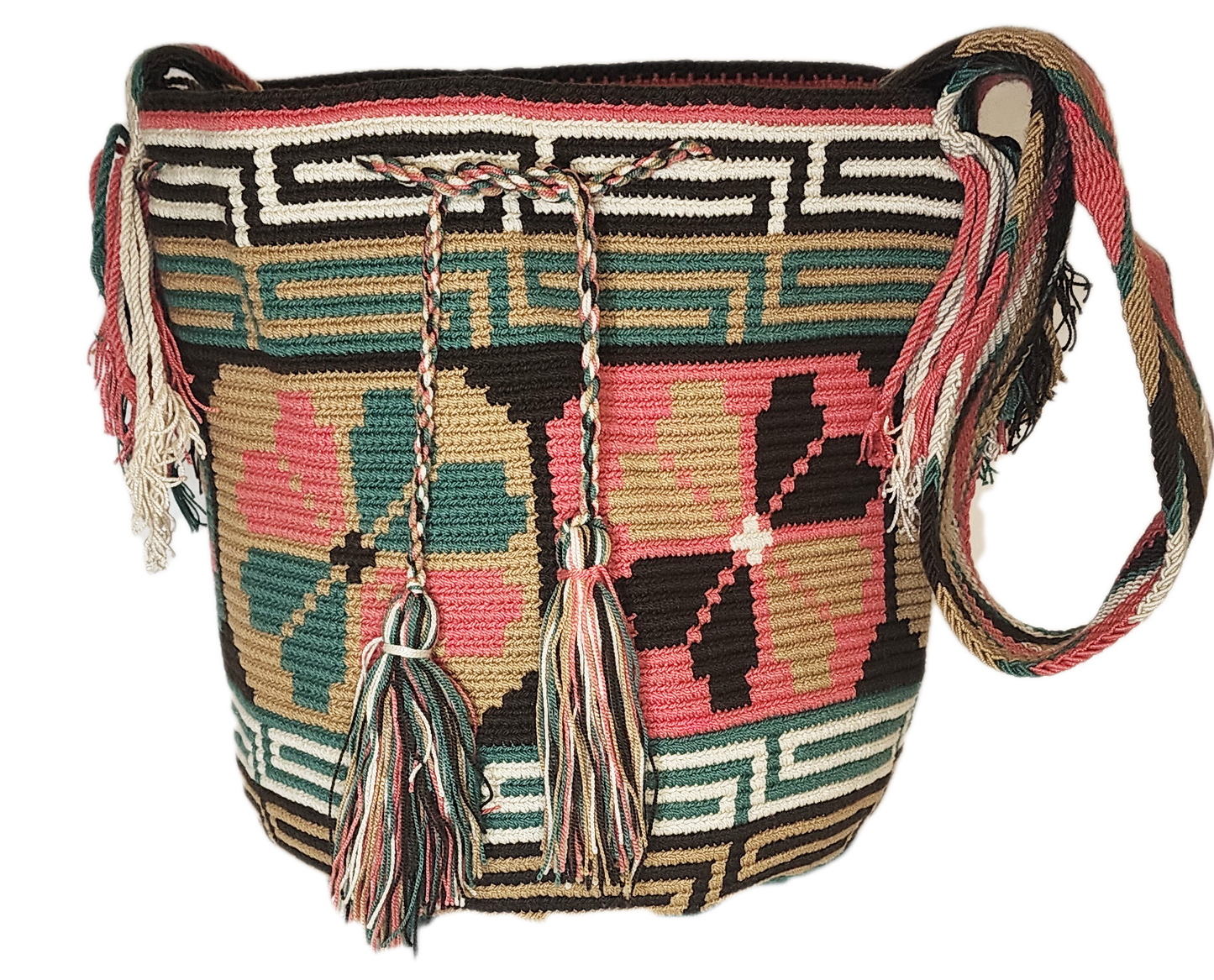 Maria Large Handmade Crochet Wayuu Mochila Bag - Wuitusu