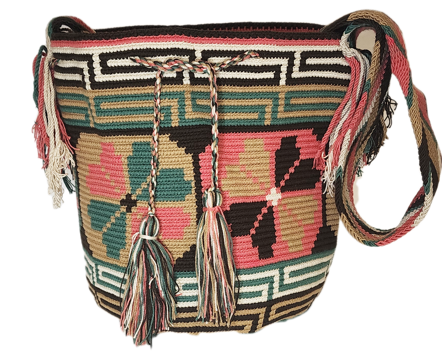 Maria Large Handmade Crochet Wayuu Mochila Bag - Wuitusu