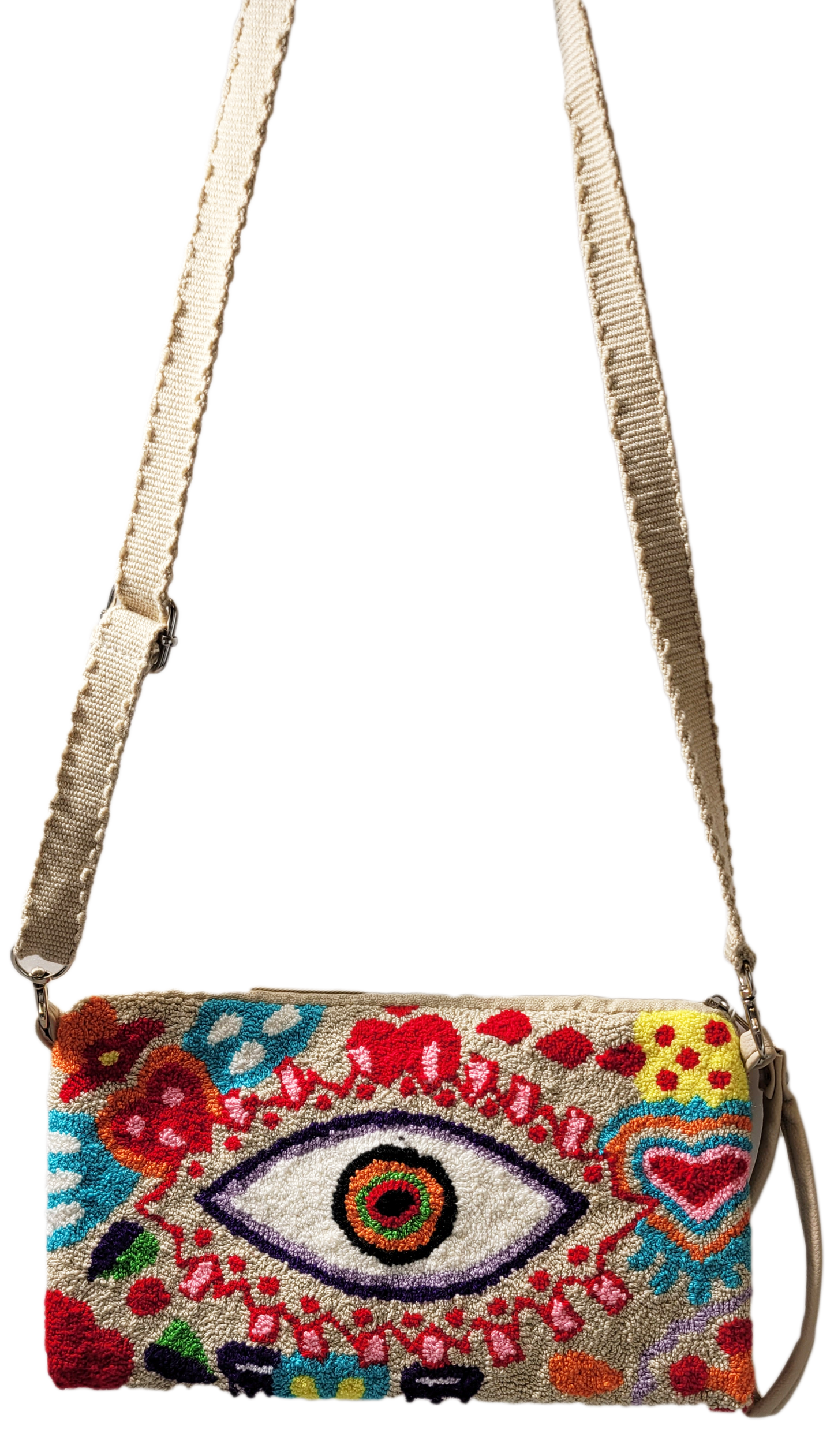 Leilani Handmade Wayuu Punch-needle Clutch - Wuitusu