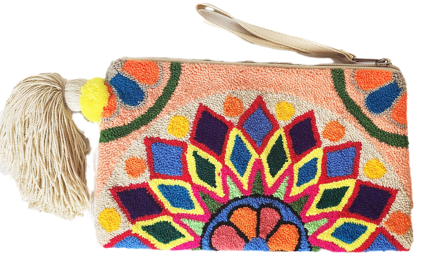 Nora Handmade Wayuu Punch-needle Clutch - Wuitusu