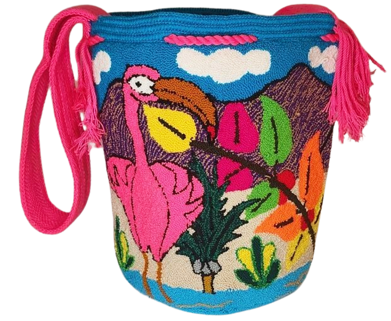 Hadley Large Handmade Punch-needle Wayuu Mochila Bag - Wuitusu