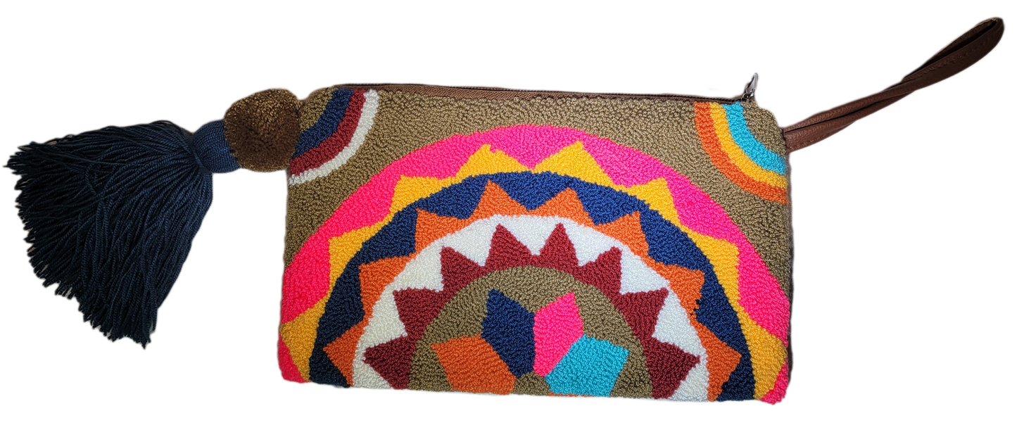 Talia Handmade Wayuu Punch-needle Clutch - a perfect gift for her