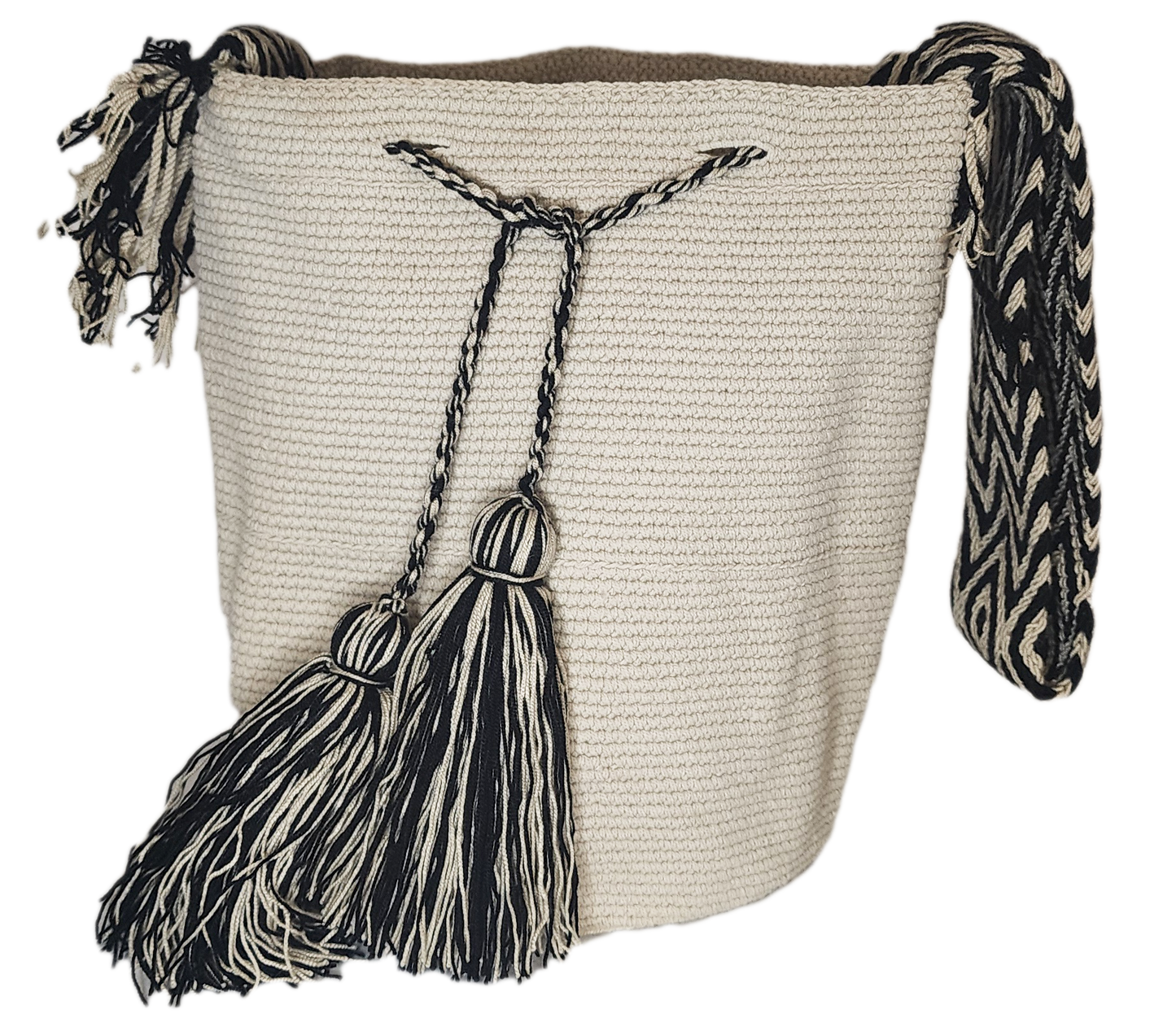Gemma Unicolor Large Handmade Wayuu Mochila Bag - Wuitusu