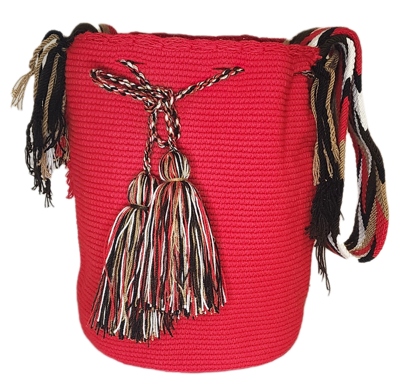 Ada Unicolor Large Handmade Wayuu Mochila Bag - Wuitusu