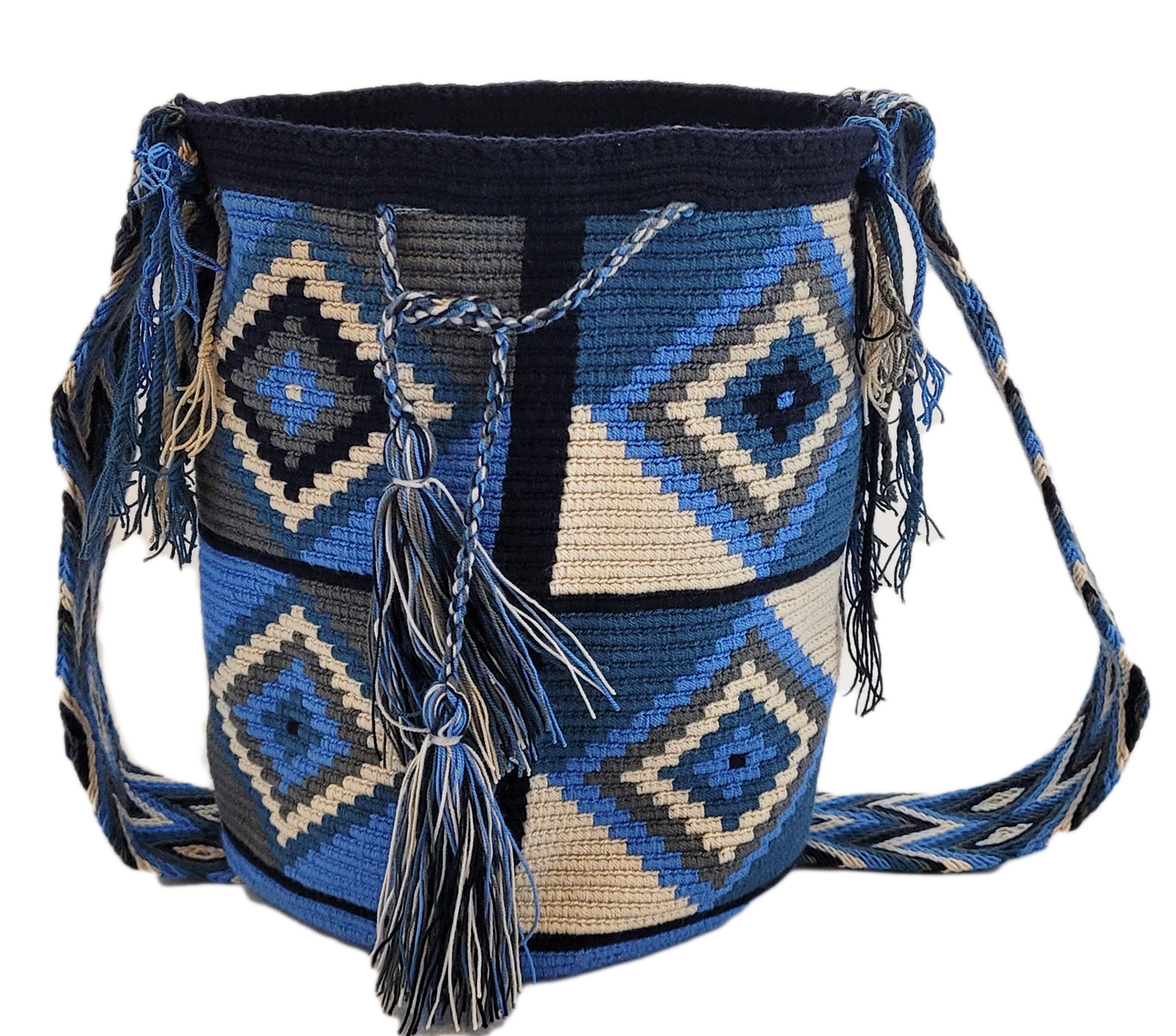 Jade Large Handmade Crochet Wayuu Mochila Bag - Wuitusu