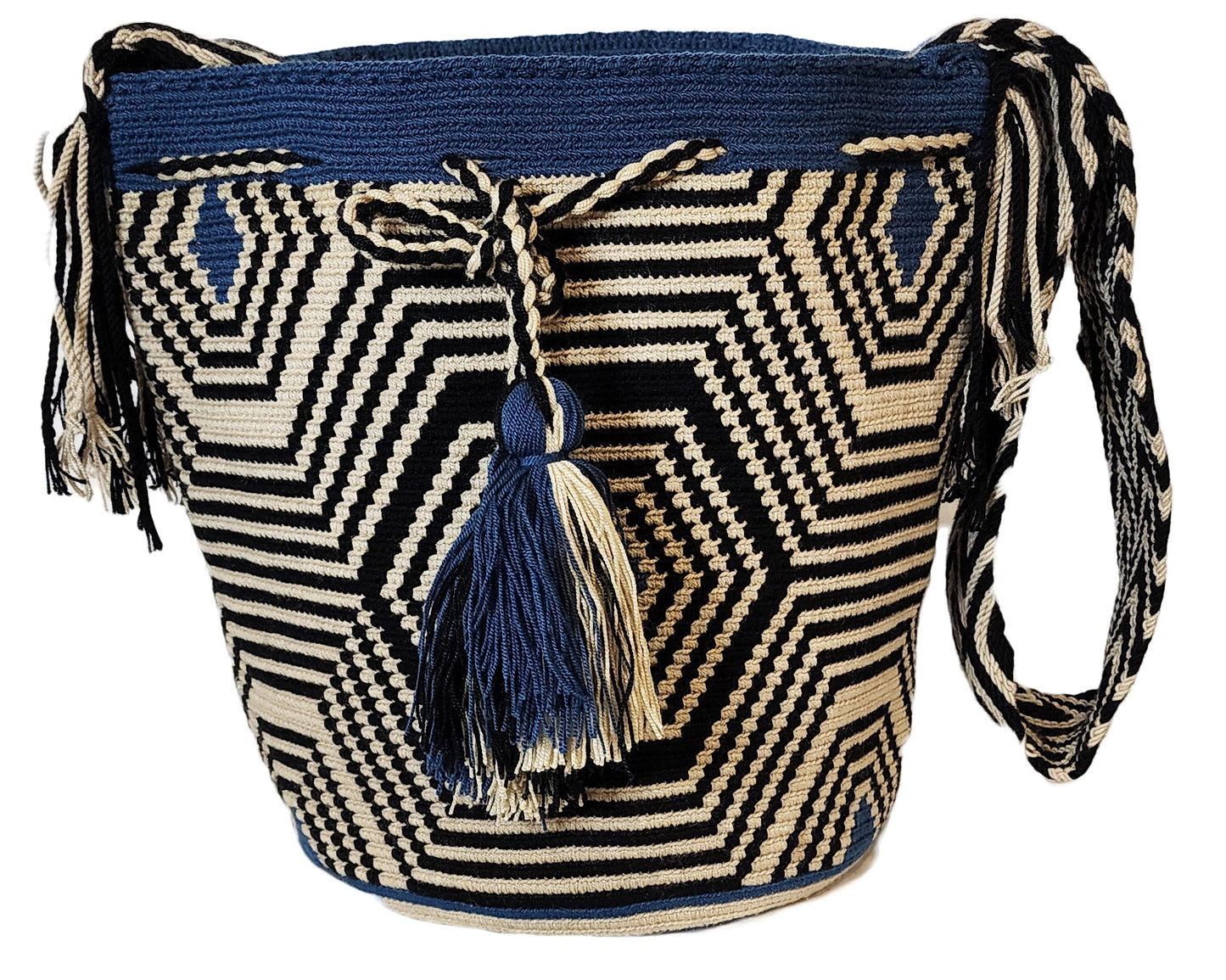 Jayleen Large Handmade Crochet Wayuu Mochila Bag - Wuitusu