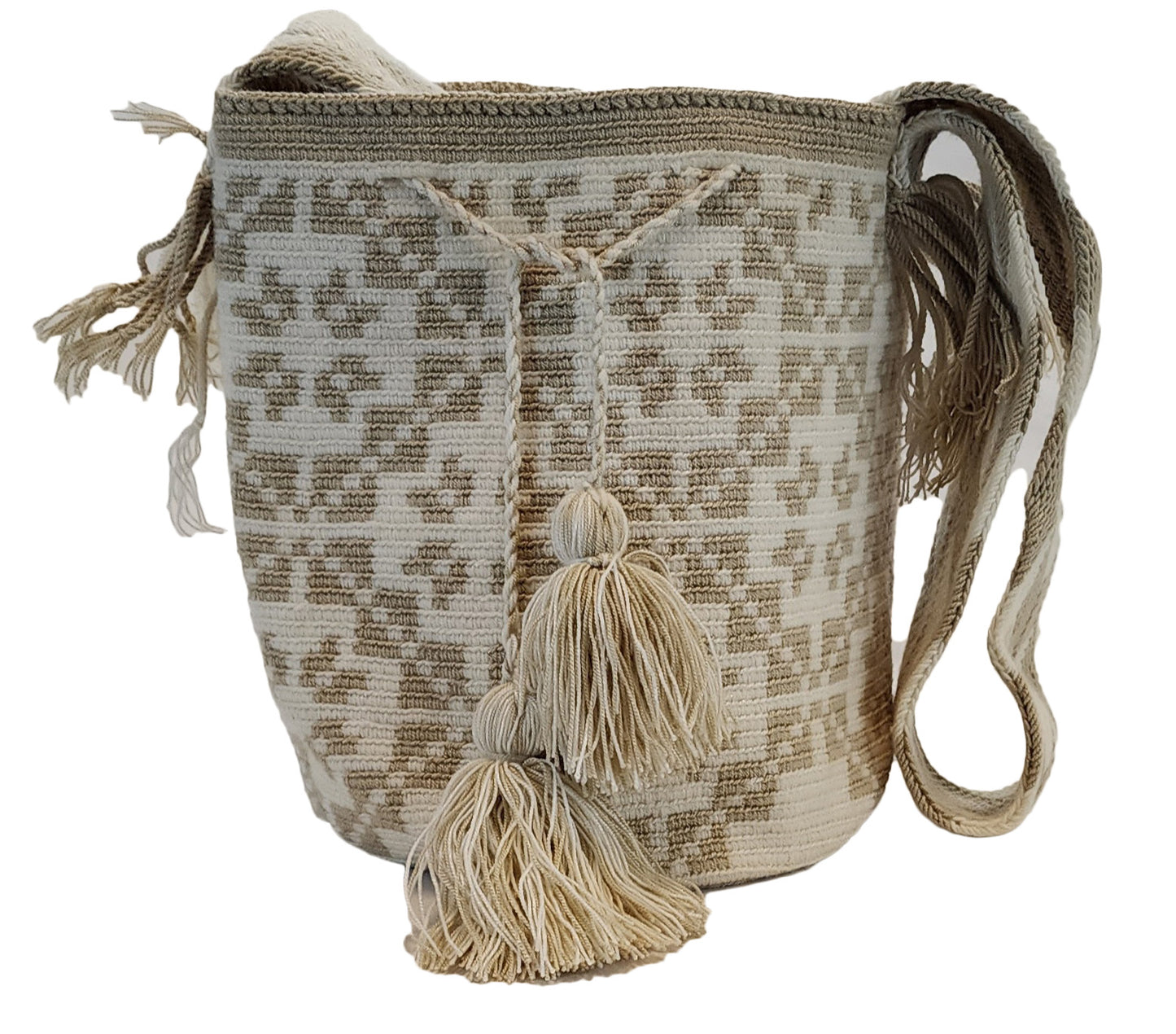Jessie Large Handmade Crochet Wayuu Mochila Bag - Wuitusu