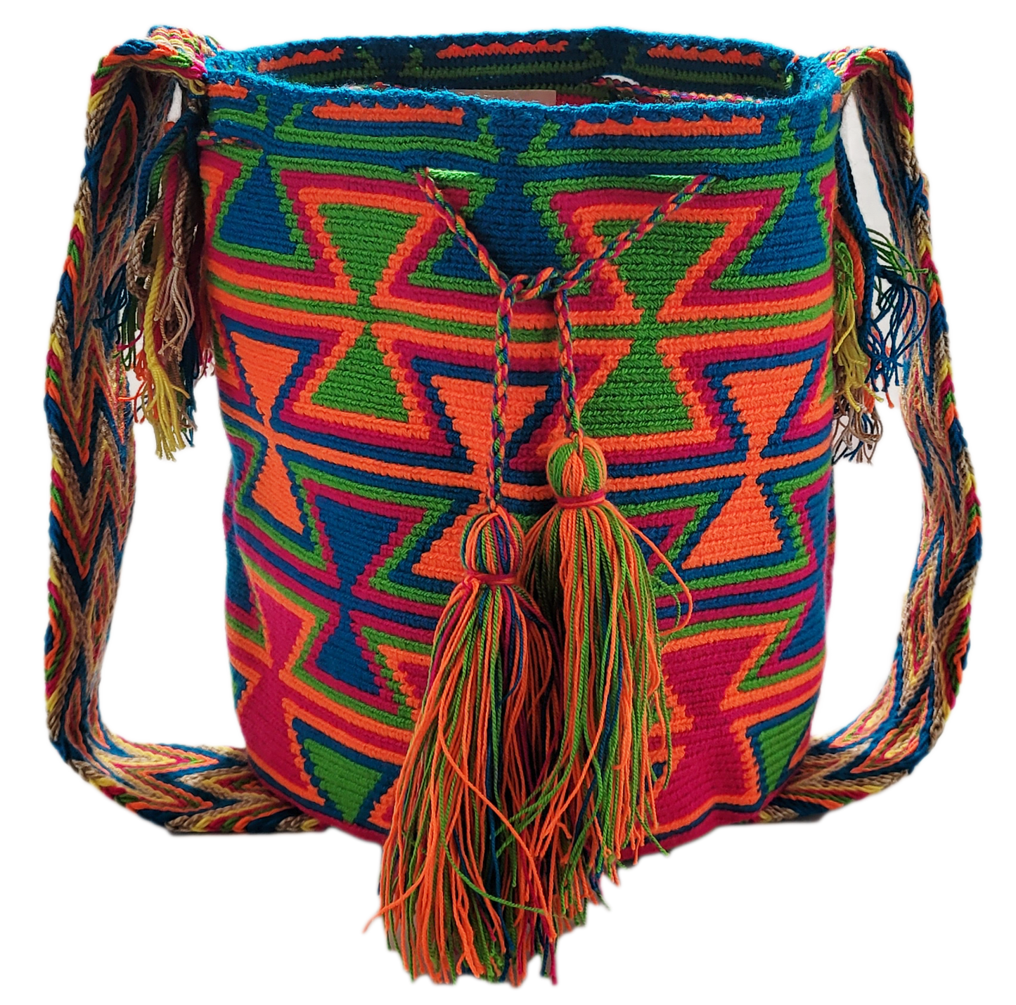 Delilah Large Handmade Crochet Wayuu Mochila Bag - Wuitusu
