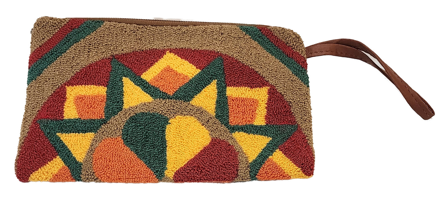 averi handmade wayuu punch-needle clutch cloeup