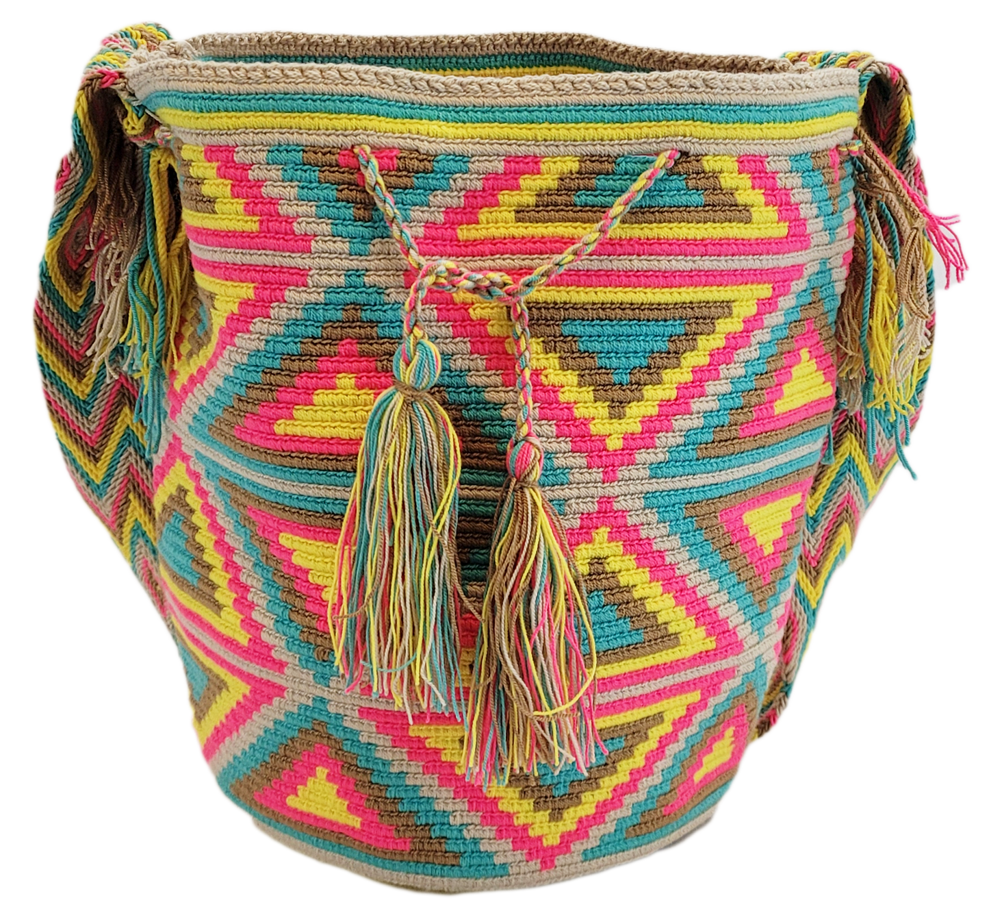Eva Large Handmade Crochet Wayuu Mochila Bag - Wuitusu