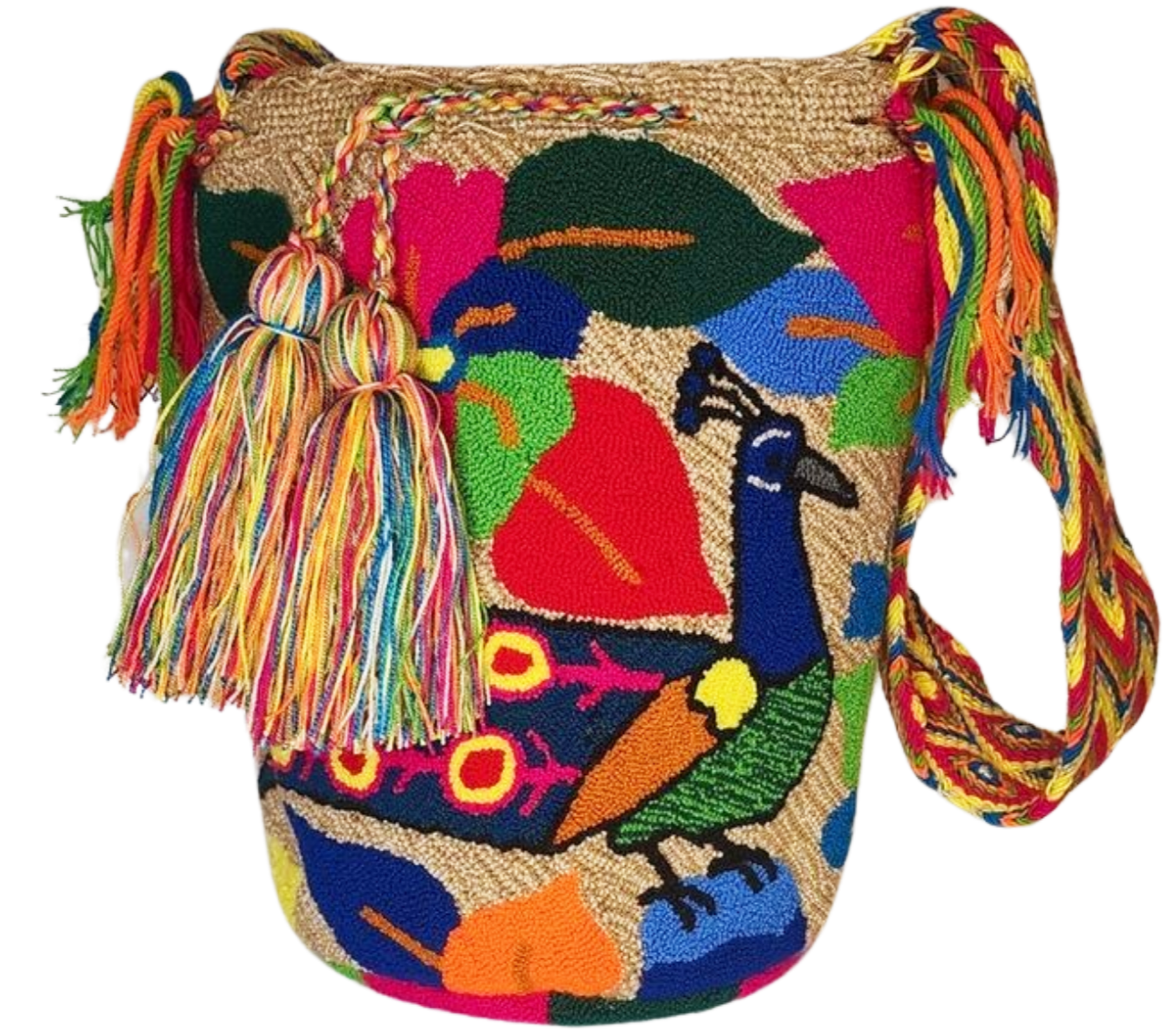 Adalynn Large Handmade Punch-needle Wayuu Mochila Bag - a perfect gift for her