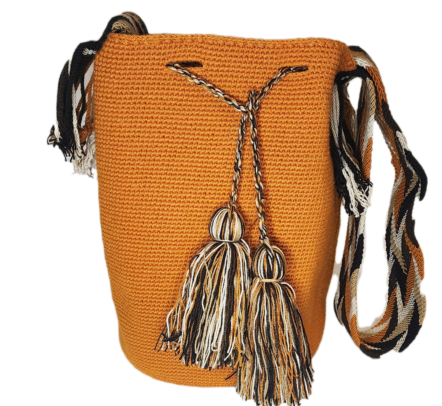 River Unicolor Large Handmade Wayuu Mochila Bag - Wuitusu