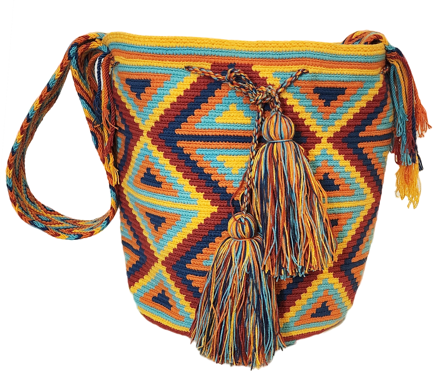Alessandra Large Handmade Crochet Wayuu Mochila Bag - Wuitusu