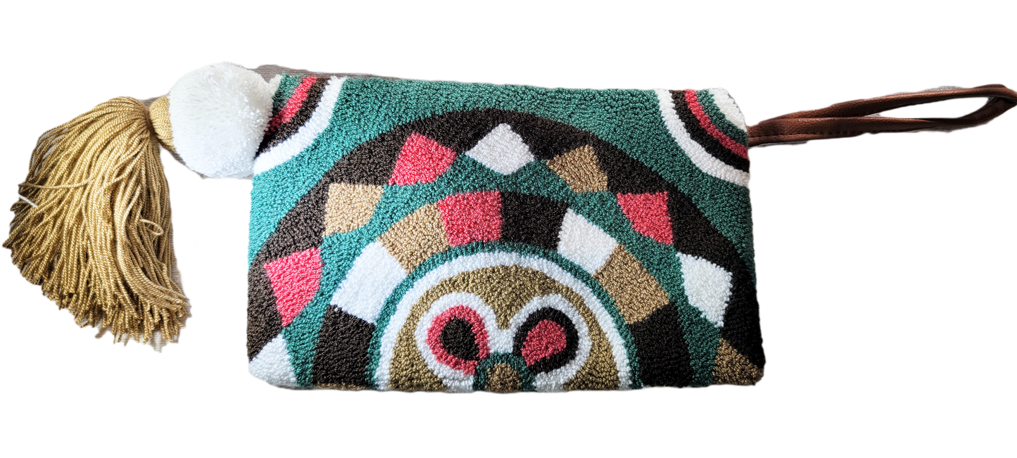 Gabriela Handmade Wayuu Punch-needle Clutch - a perfect gift for her
