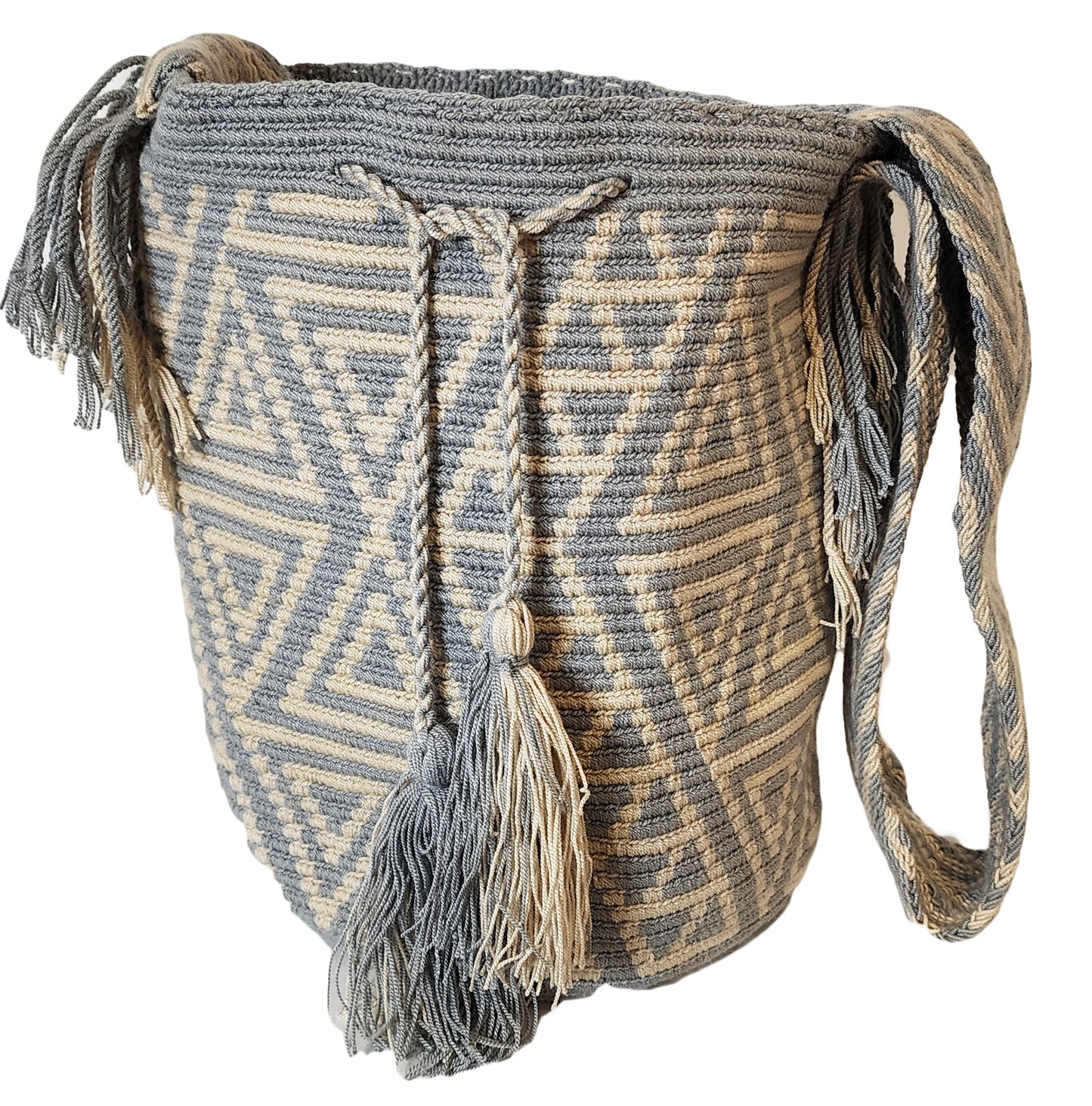 Adelina Large Handmade Crochet Wayuu Mochila Bag - Wuitusu