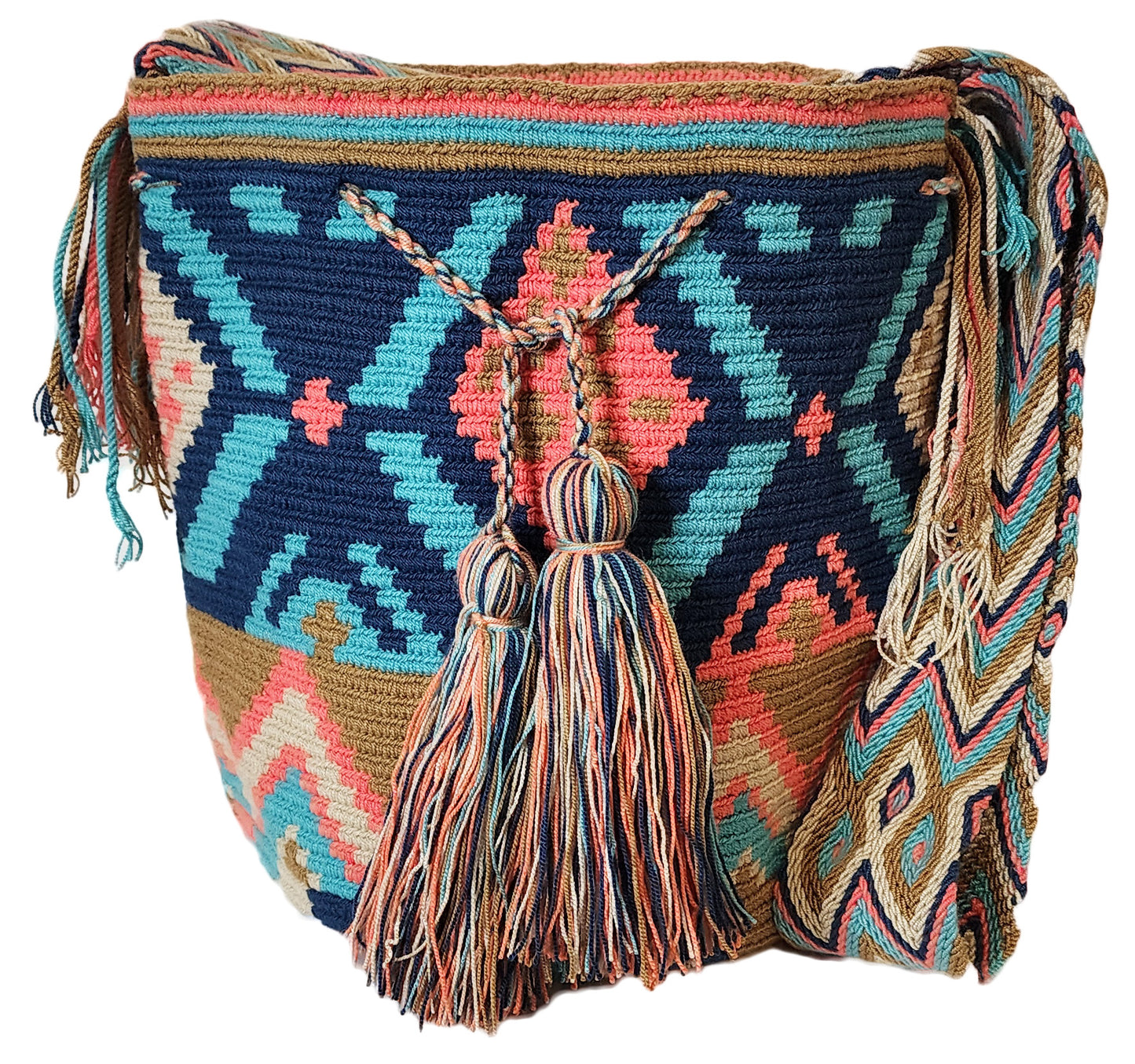 Jazlyn Large Handmade Crochet Wayuu Mochila Bag - Wuitusu