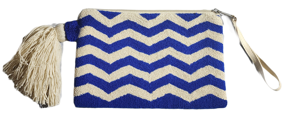 Cheyenne Handmade Wayuu Punch-needle Clutch - Wuitusu