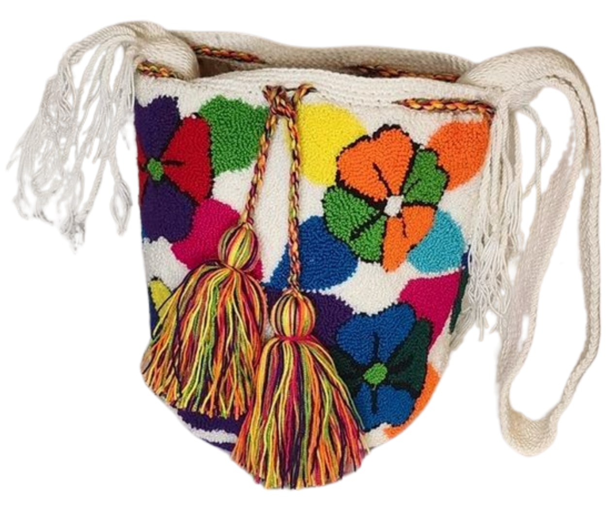 Catalina medium Handmade Punch-needle Wayuu Mochila Bag - a perfect gift for her