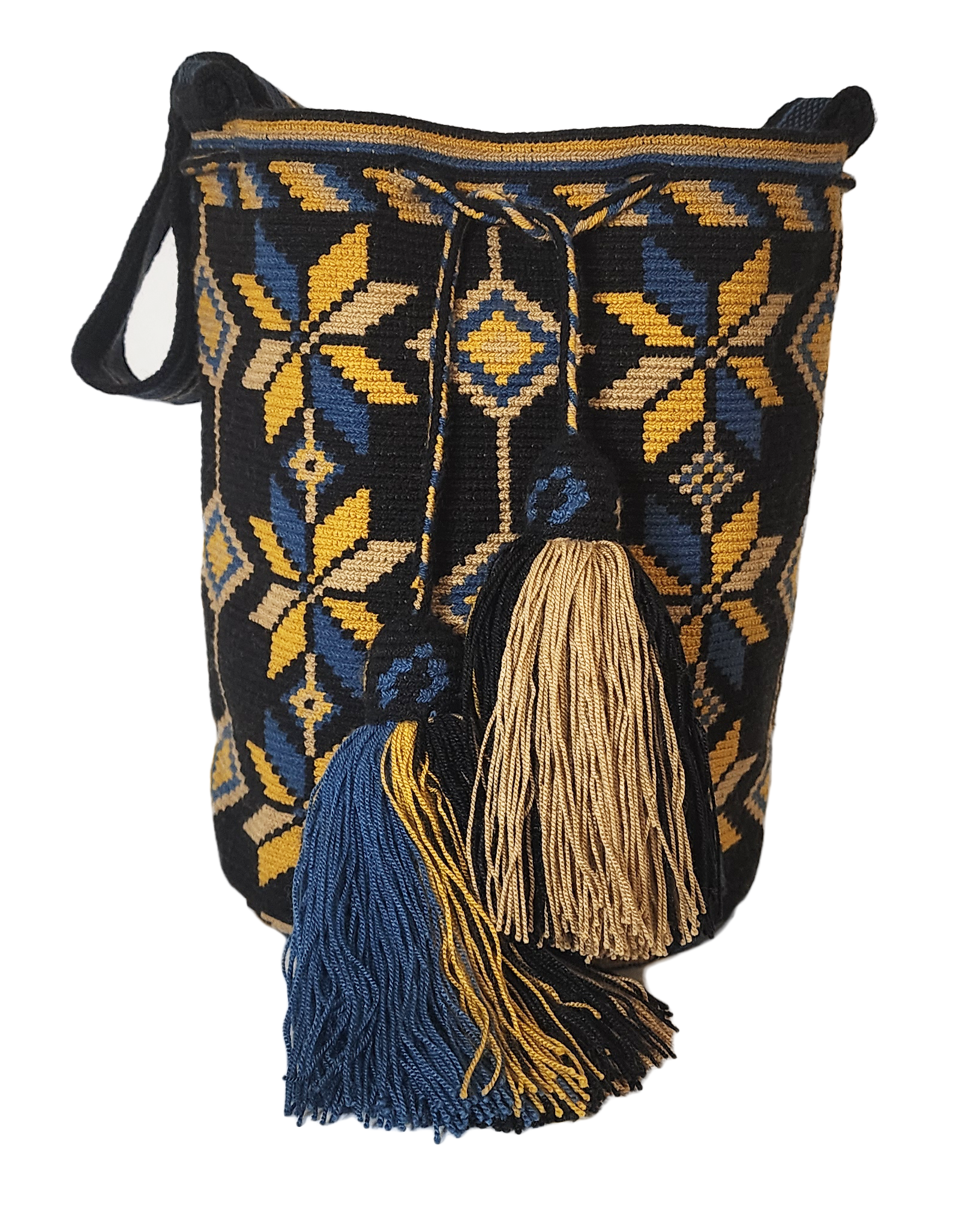 Cheyenne Large One-Thread Handmade Wayuu Mochila Bag - Wuitusu