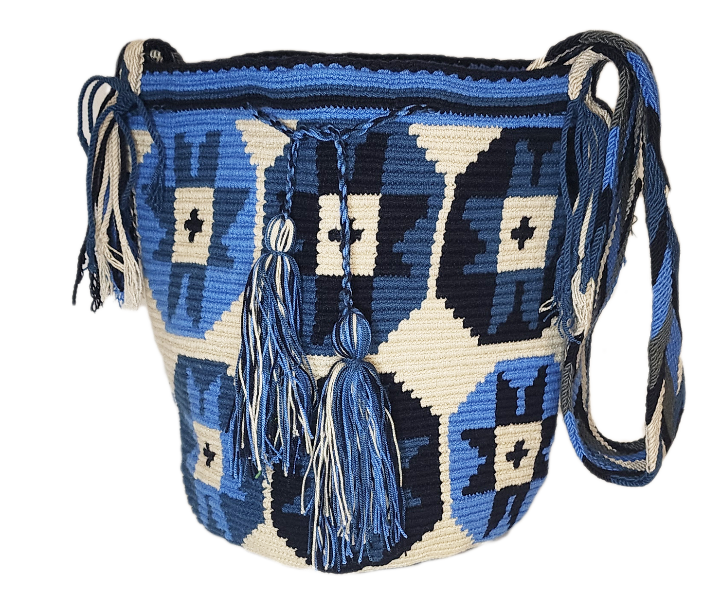 Liliana Large Handmade Crochet Wayuu Mochila Bag - Wuitusu
