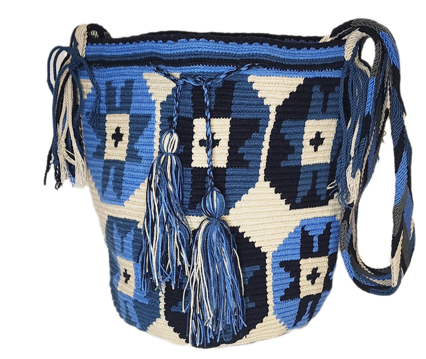 Liliana Large Handmade Crochet Wayuu Mochila Bag - Wuitusu