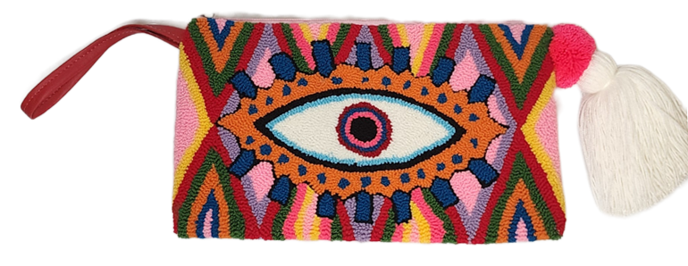 Kylie Handmade Wayuu Punch-needle Clutch - Wuitusu