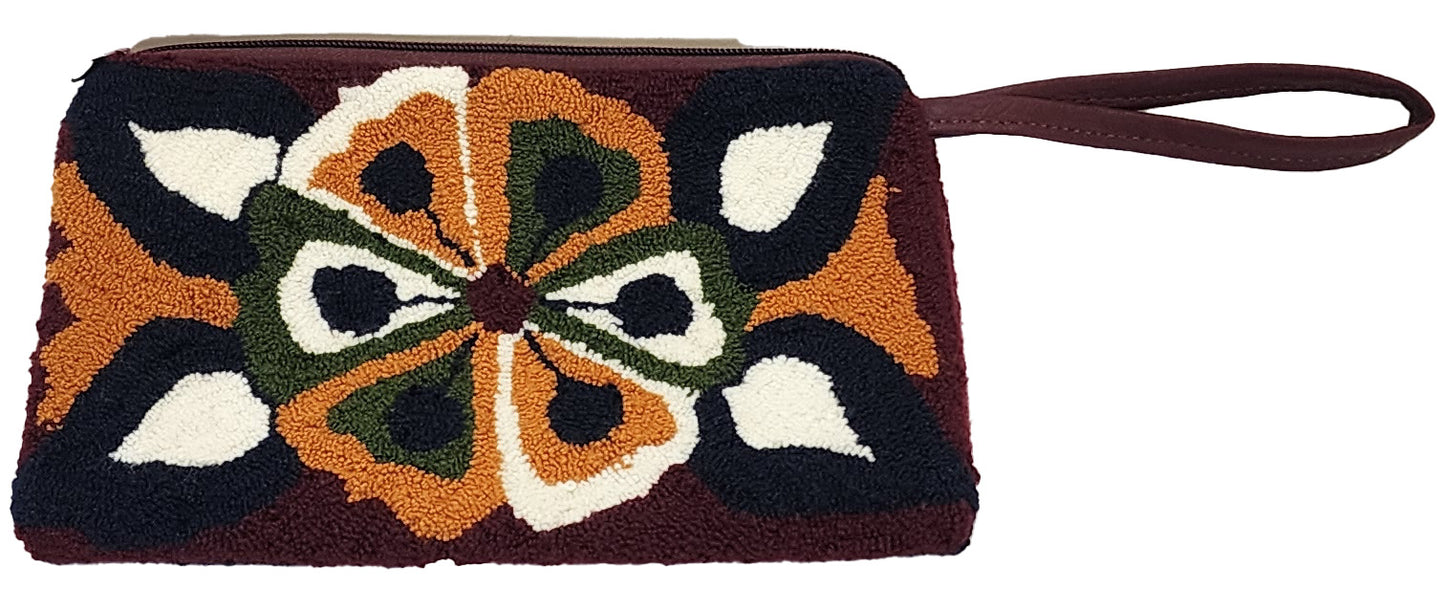 martha handmade wayuu punch-needle clutch closeup