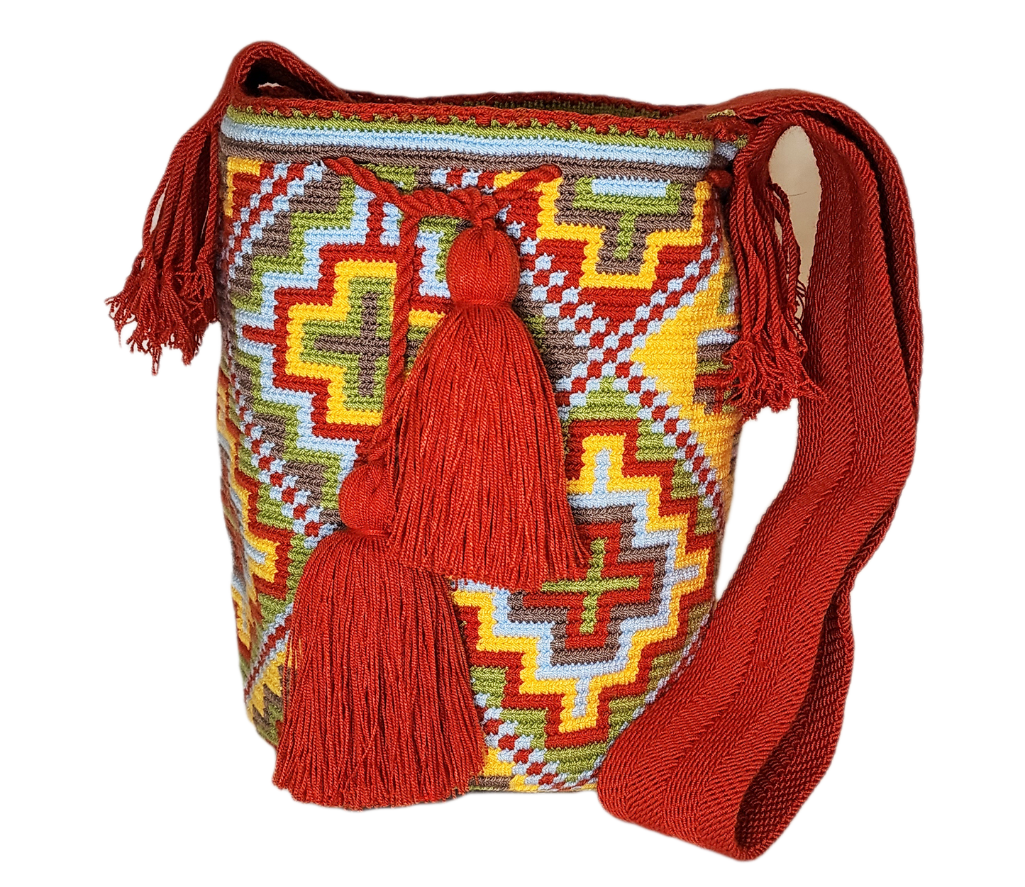 Audrey Large Handmade Crochet Wayuu Mochila Bag - Wuitusu