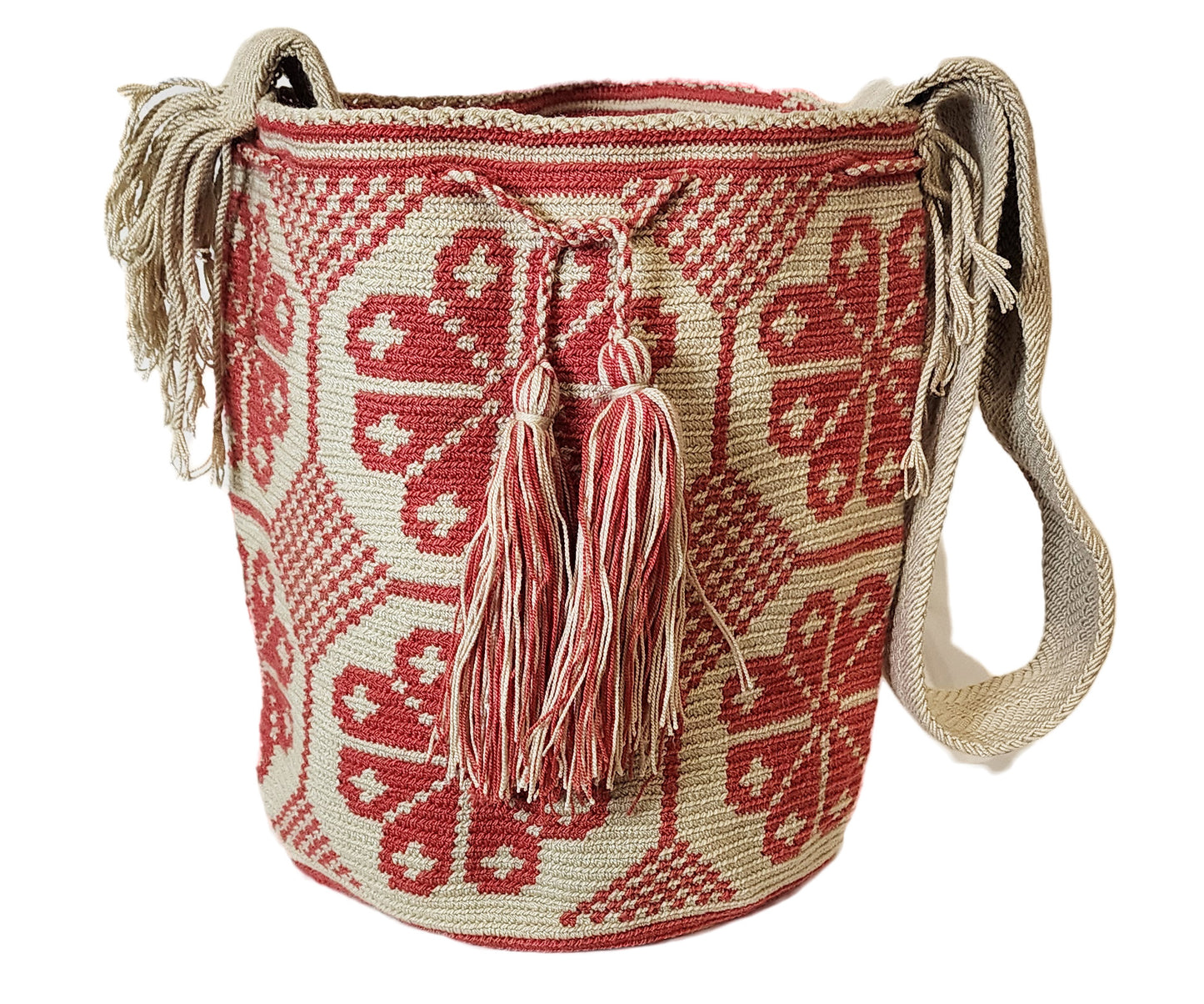 Sierra Large Handmade Crochet Wayuu Mochila Bag - Wuitusu
