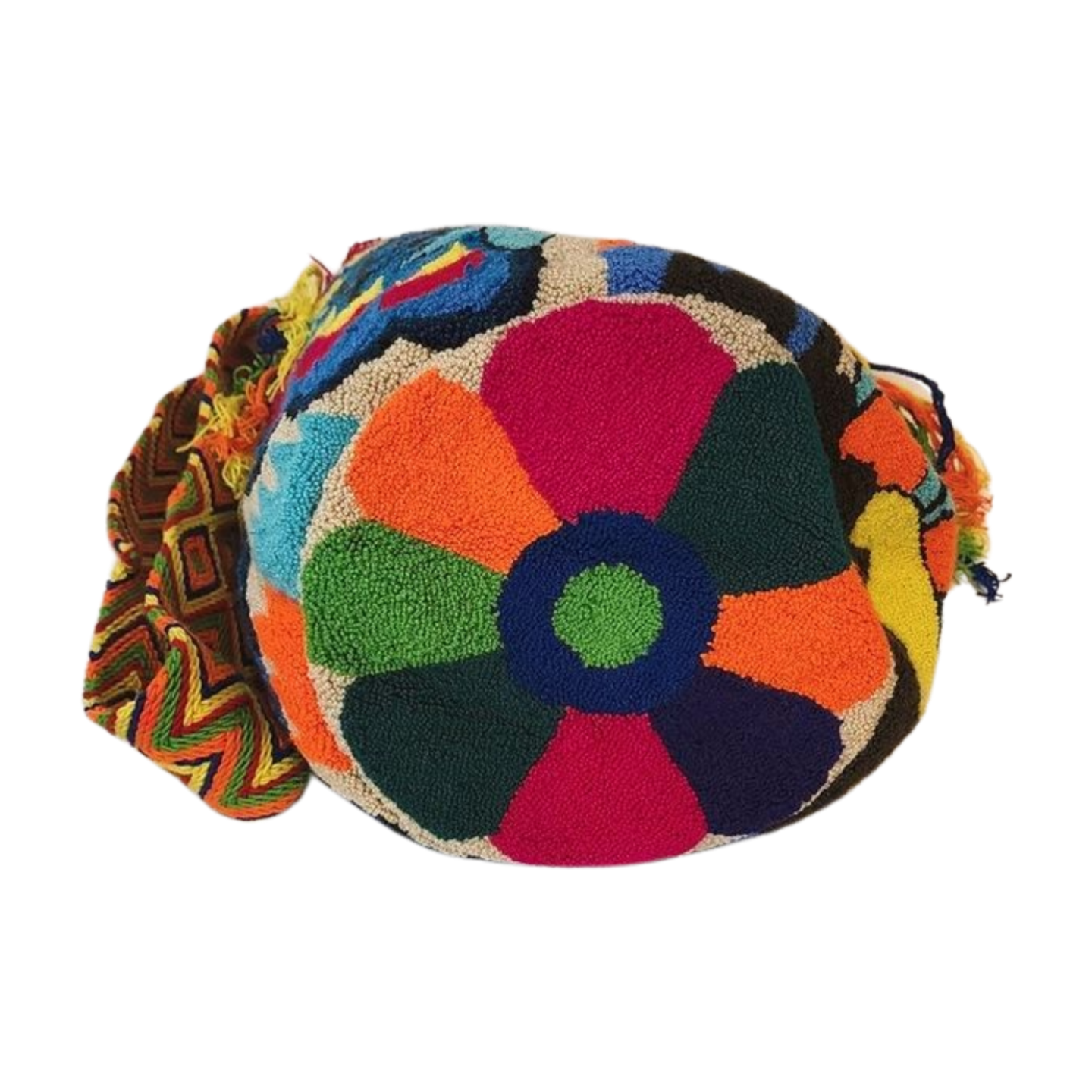 Oaklyn Large Handmade Punch-needle Wayuu Mochila Bag - Wuitusu