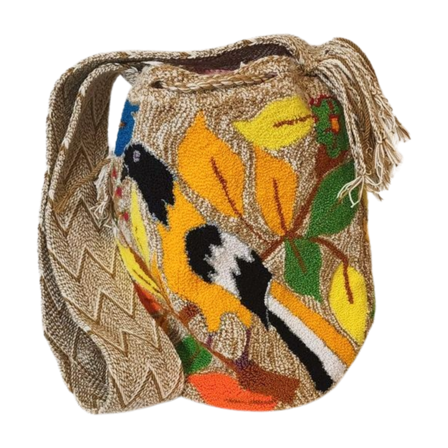 Briar Large Handmade Punch-needle Wayuu Mochila Bag - Wuitusu