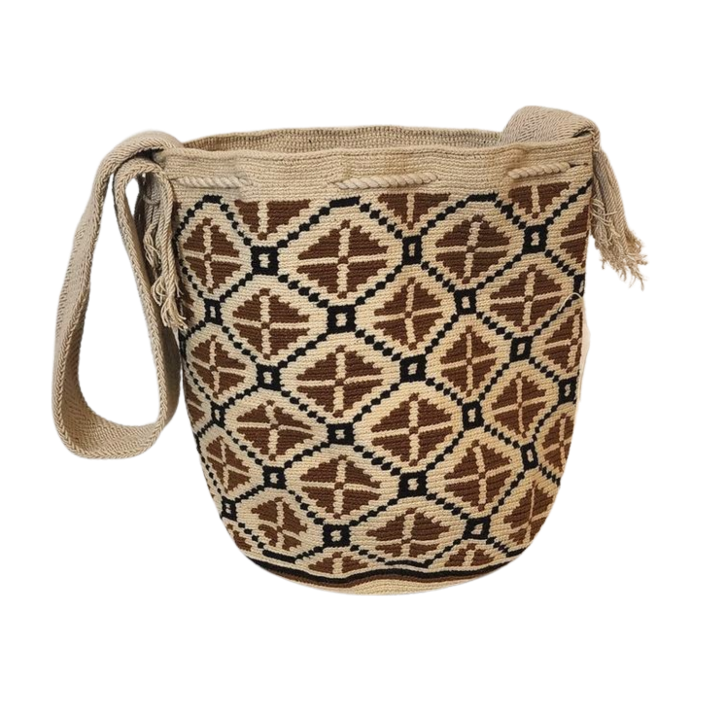 Lyra Large Handmade Crochet Wayuu Mochila Bag - Wuitusu